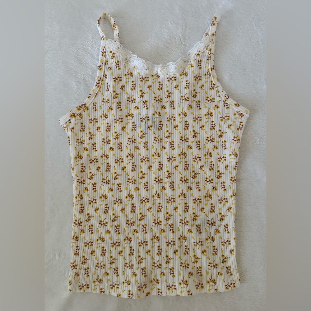 Girls Art Class floral tank top
